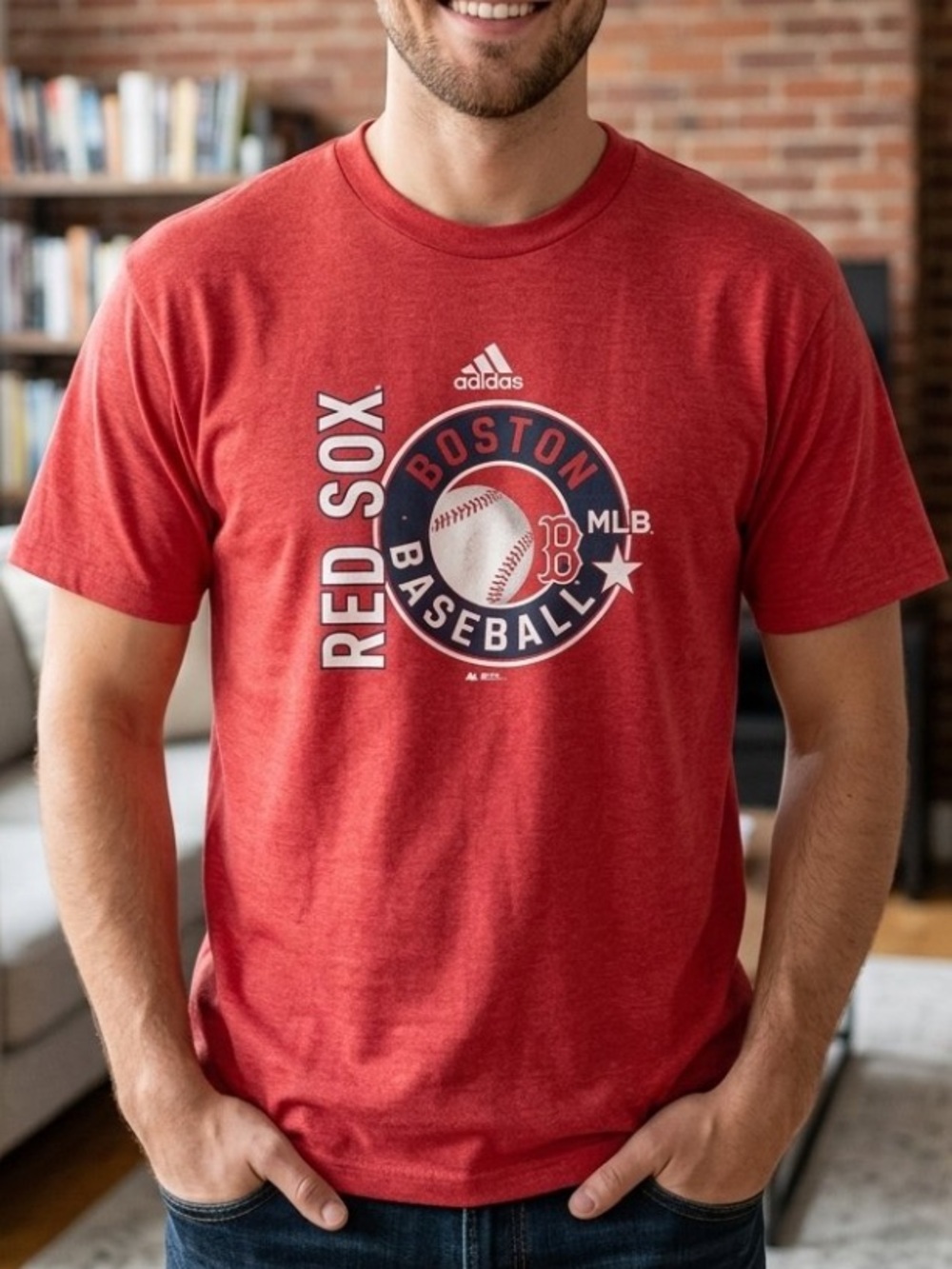 Adidas Boston Red Sox shirt size XL